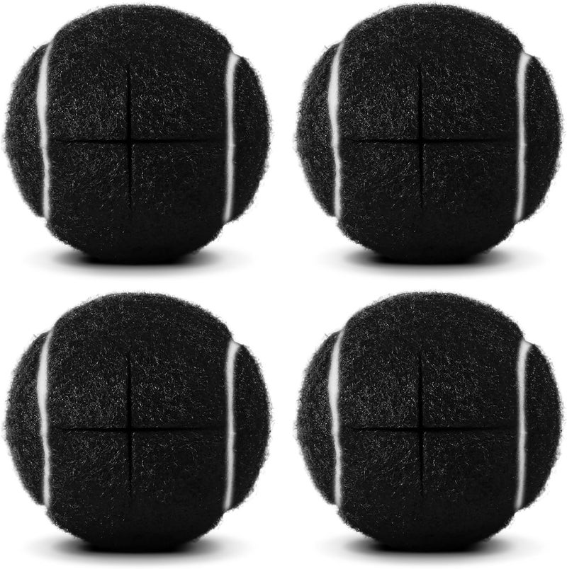 YIFOCUS 4 Pcs Walker Tennis Balls Precut Pre Cut, Walkers Legs Universal Precut Glide, Walker Balls for Indoor, Silent Gliding and Floor Protection, Gifts for The Elderly - Image 1